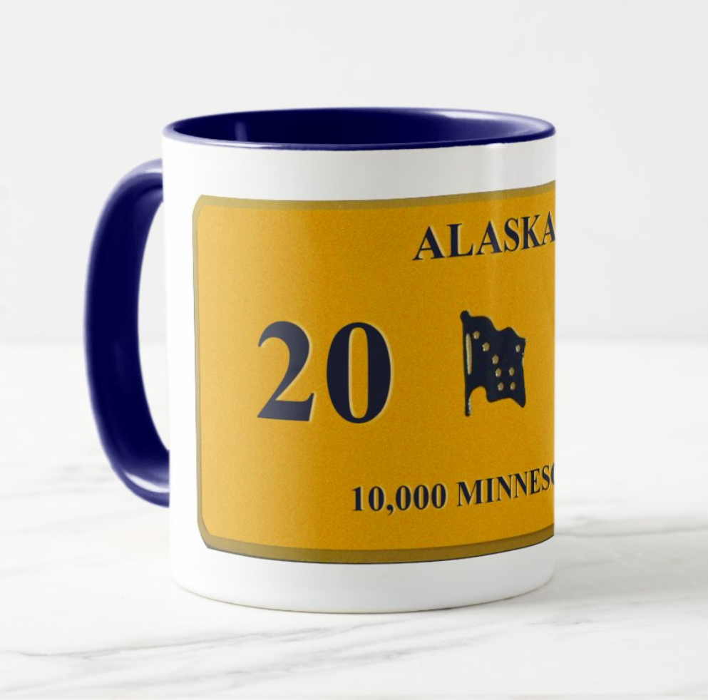 Alaska License Plate mug