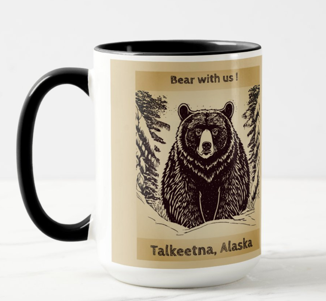alaska bear portrait mug