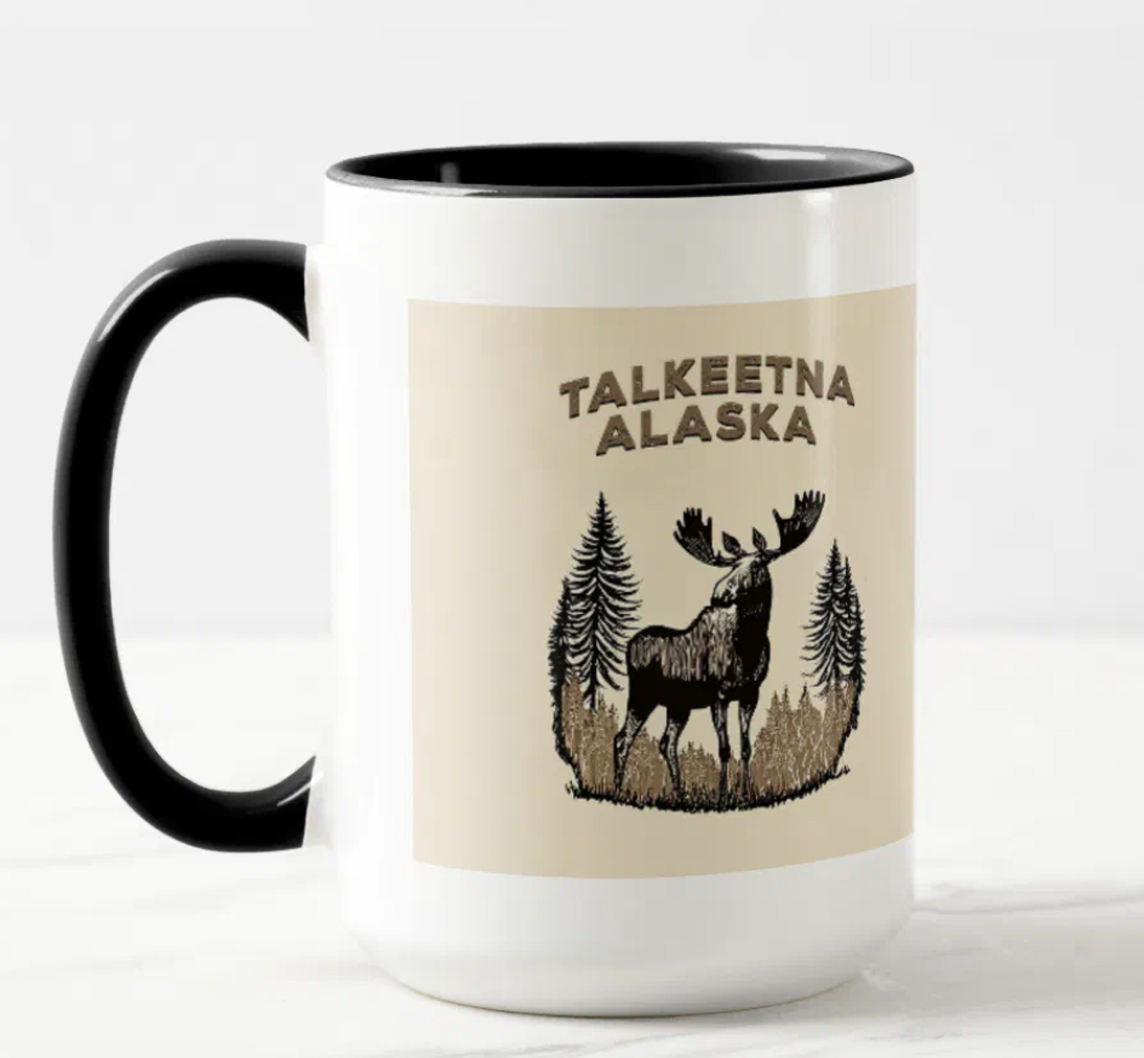 alaska moose portrait mug