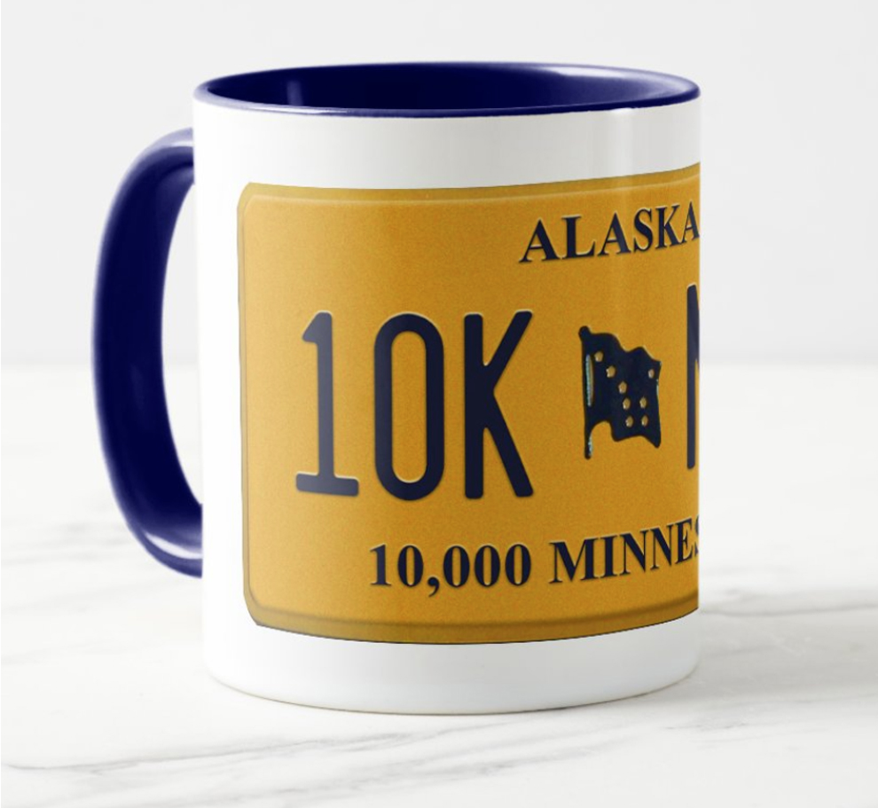 Alaska License Plate mug